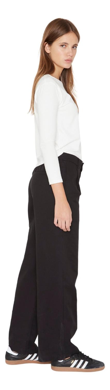 PANTALÓN ALGODÓN MUJER JACINTA TIENDA NEGRO SASTRE - 2