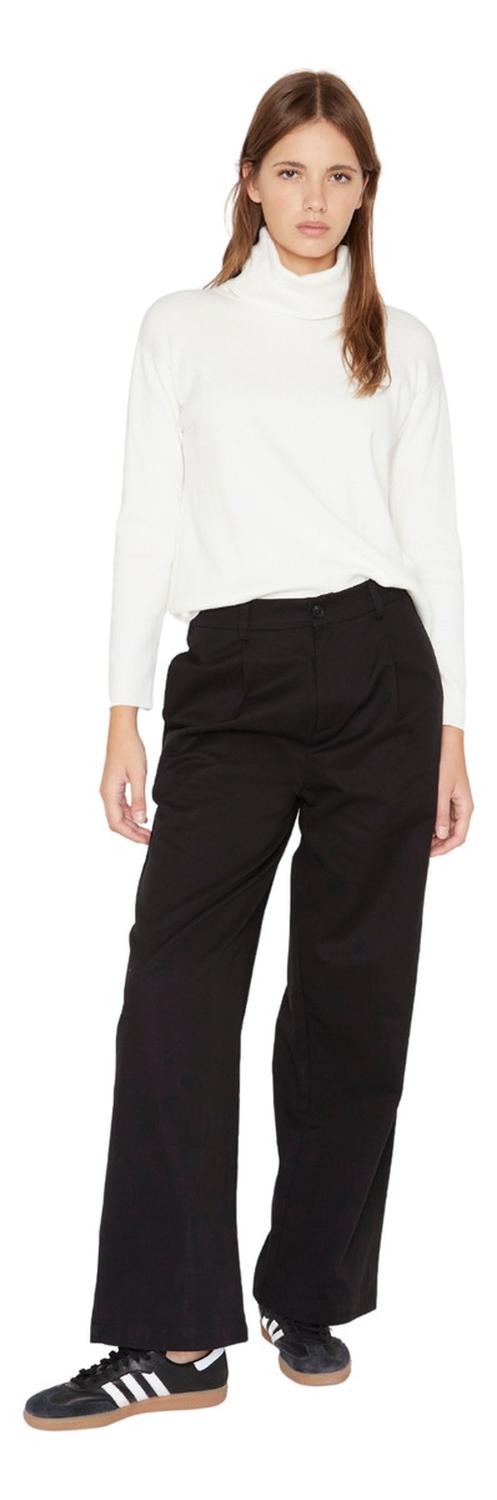 PANTALÓN ALGODÓN MUJER JACINTA TIENDA NEGRO SASTRE - 5
