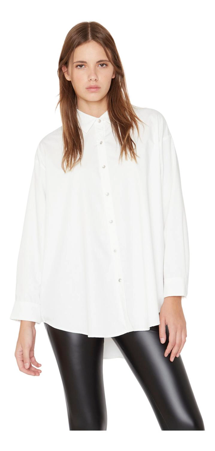 CAMISA TAYLOR EN COLOR BLANCO JACINTA TIENDA - 2