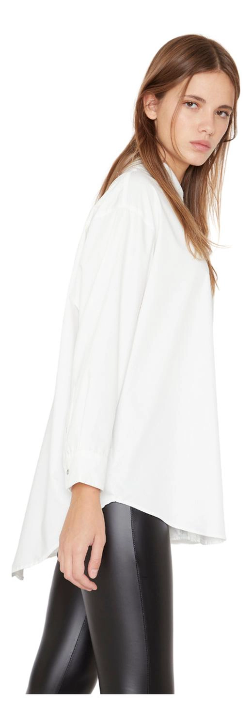 CAMISA TAYLOR EN COLOR BLANCO JACINTA TIENDA - 3