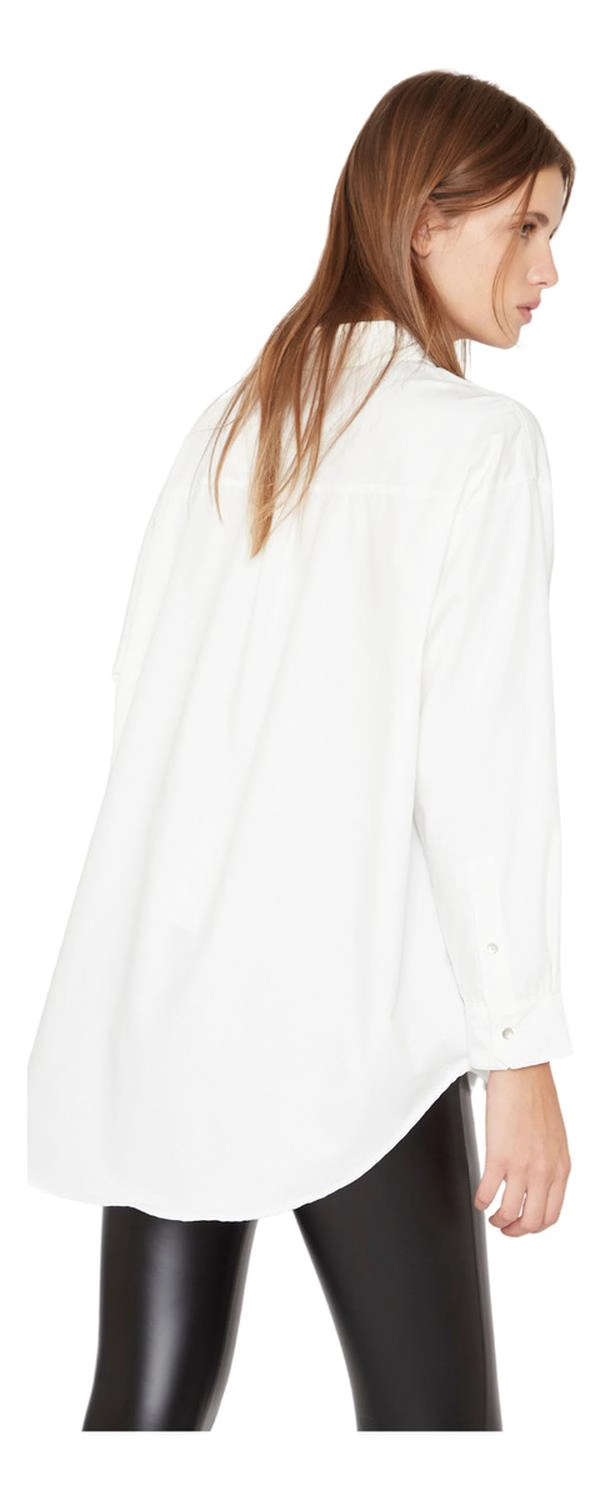 CAMISA TAYLOR EN COLOR BLANCO JACINTA TIENDA - 4