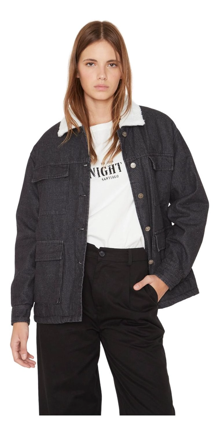 CHAQUETA JAMES DENIM EN COLOR NEGRO JACINTA TIENDA - 1