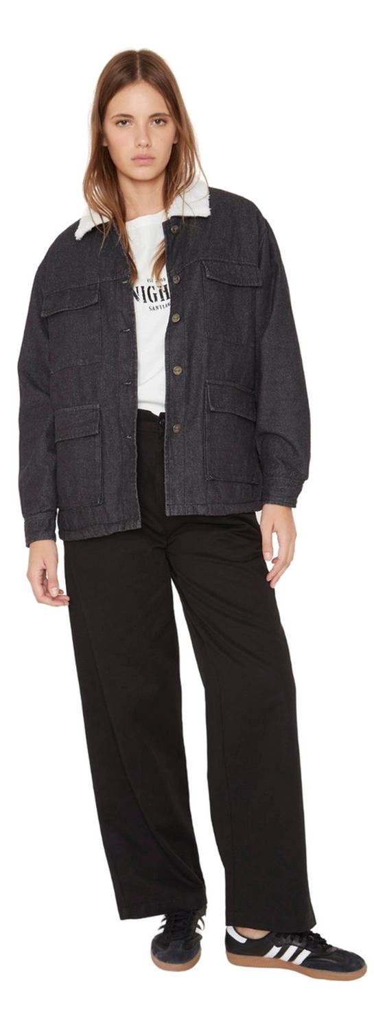 CHAQUETA JAMES DENIM EN COLOR NEGRO JACINTA TIENDA - 4