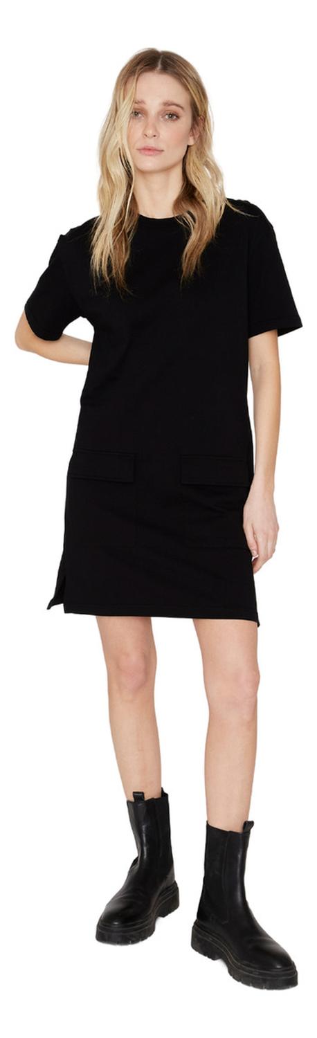 VESTIDO ALGODÓN MUJER JACINTA TIENDA NEGRO CARGO - 3