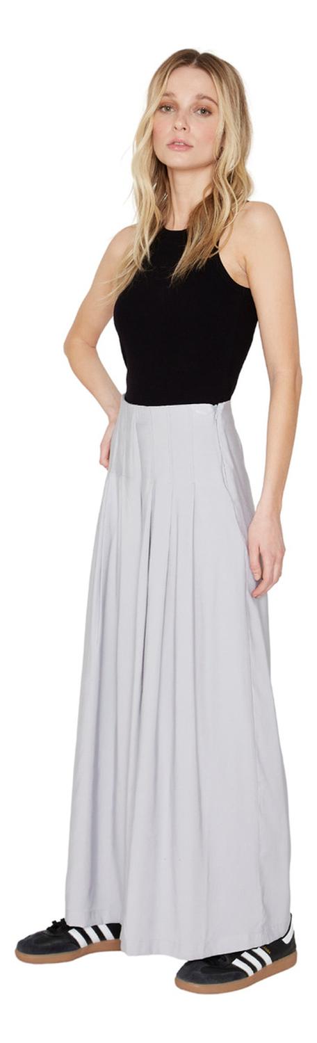 PANTALÓN MUJER JACINTA TIENDA GRIS PRAGA LARGO - 2