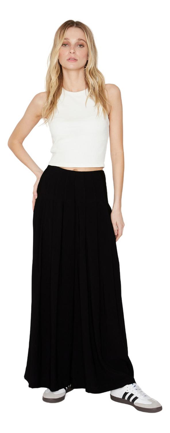 PANTALÓN MUJER JACINTA TIENDA NEGRO PRAGA LARGO - 2