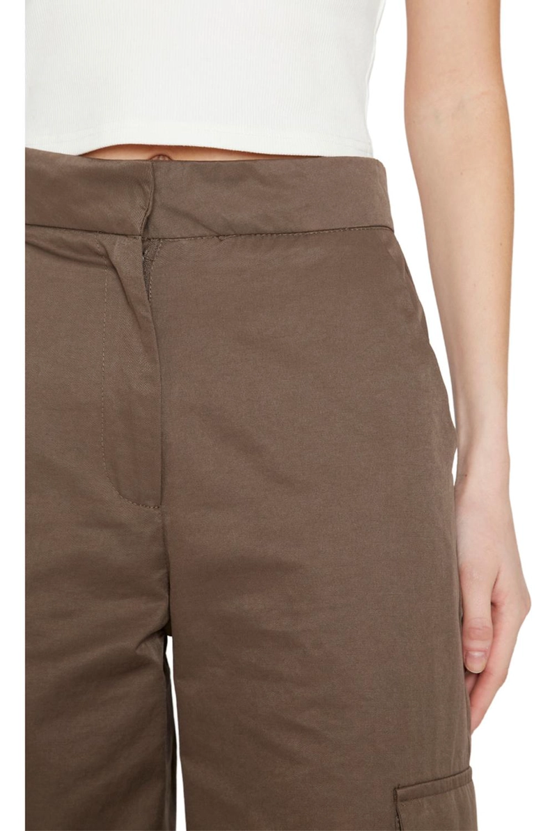 PANTALÓN CARGO ALGODÓN MUJER JACINTA TIENDA CAFÉ - 5