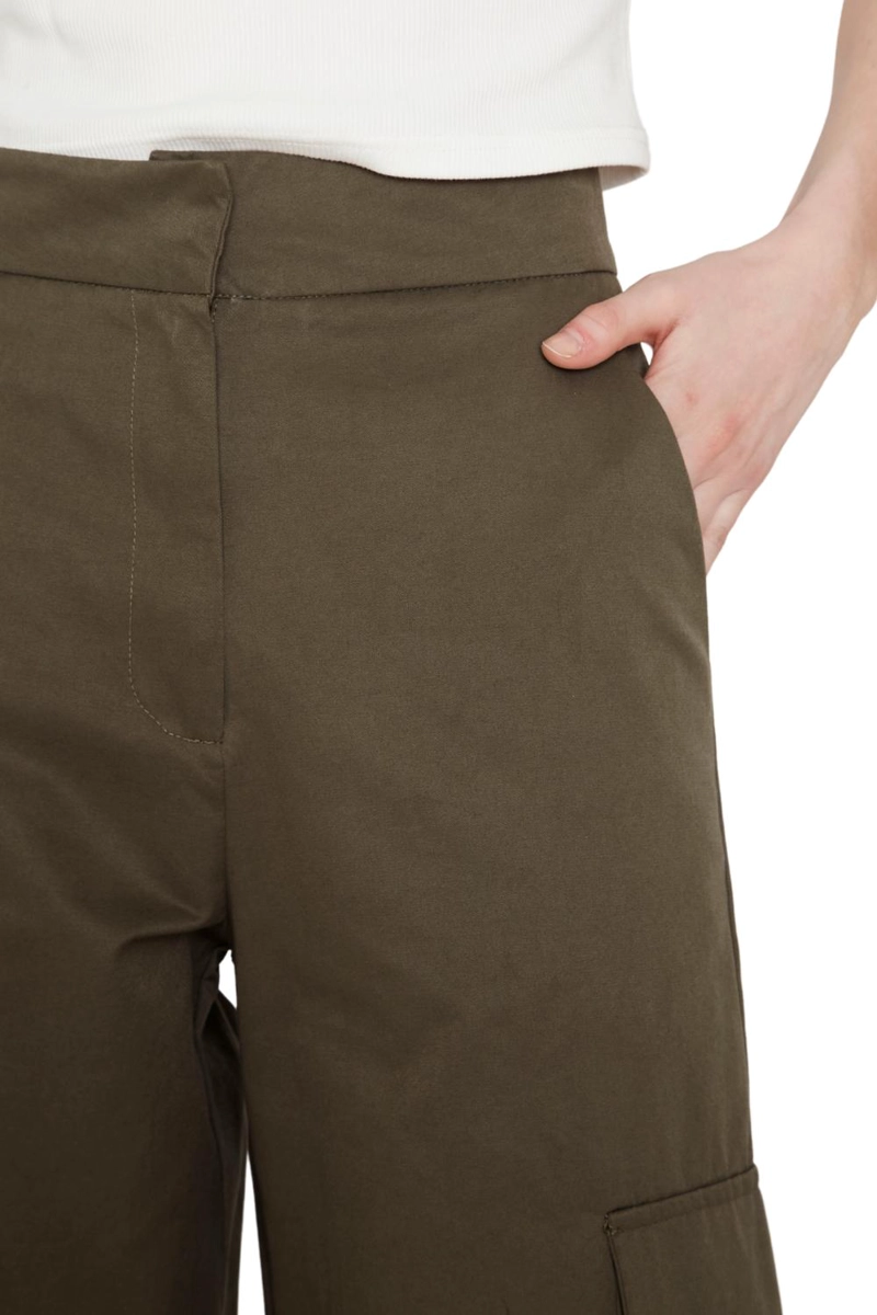 PANTALÓN CARGO ALGODÓN MUJER JACINTA TIENDA VERDE - 7
