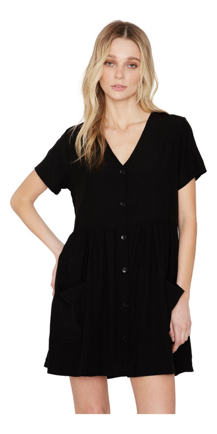 VESTIDO MUJER JACINTA TIENDA NEGRO FRANCA - 1