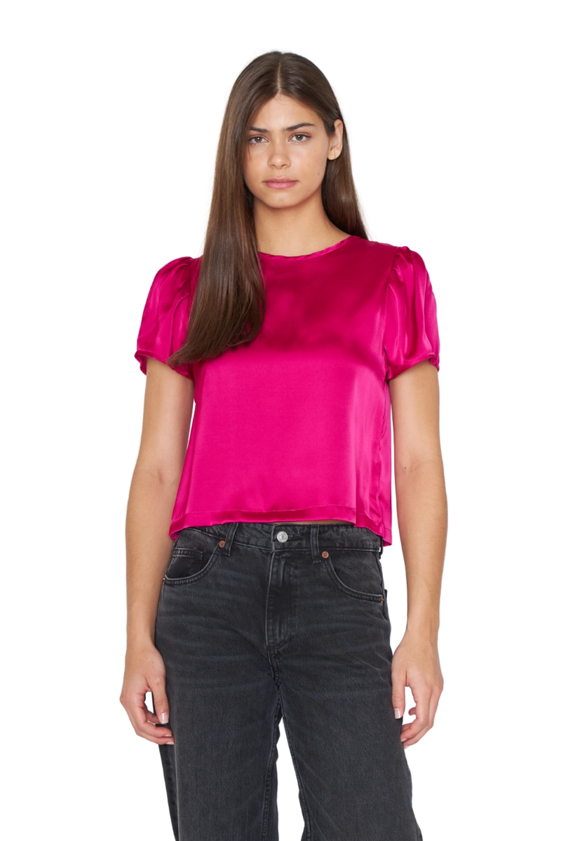 BLUSA OLIVIA SATIN FUCSIA JACINTA TIENDA - 1