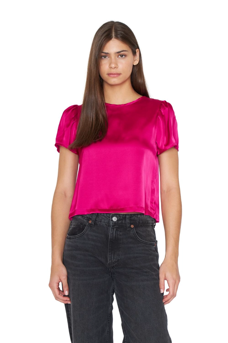 BLUSA OLIVIA SATIN FUCSIA JACINTA TIENDA - 1