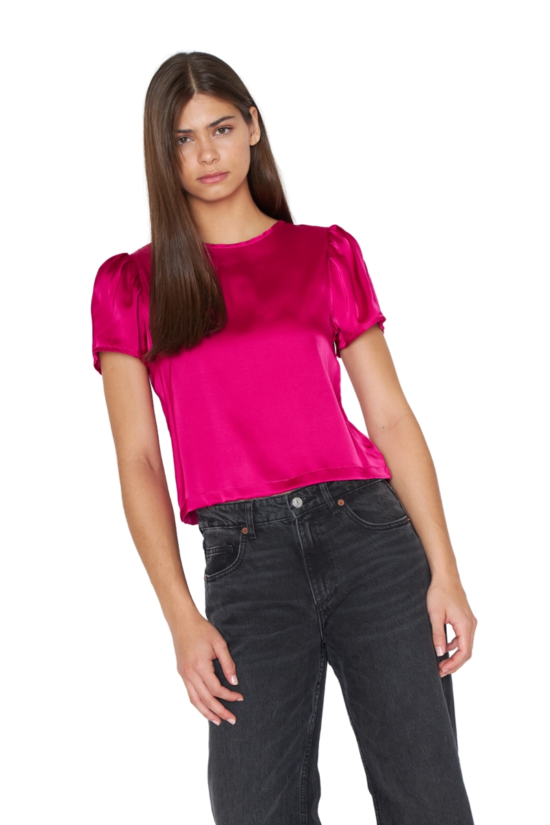 BLUSA OLIVIA SATIN FUCSIA JACINTA TIENDA - 3