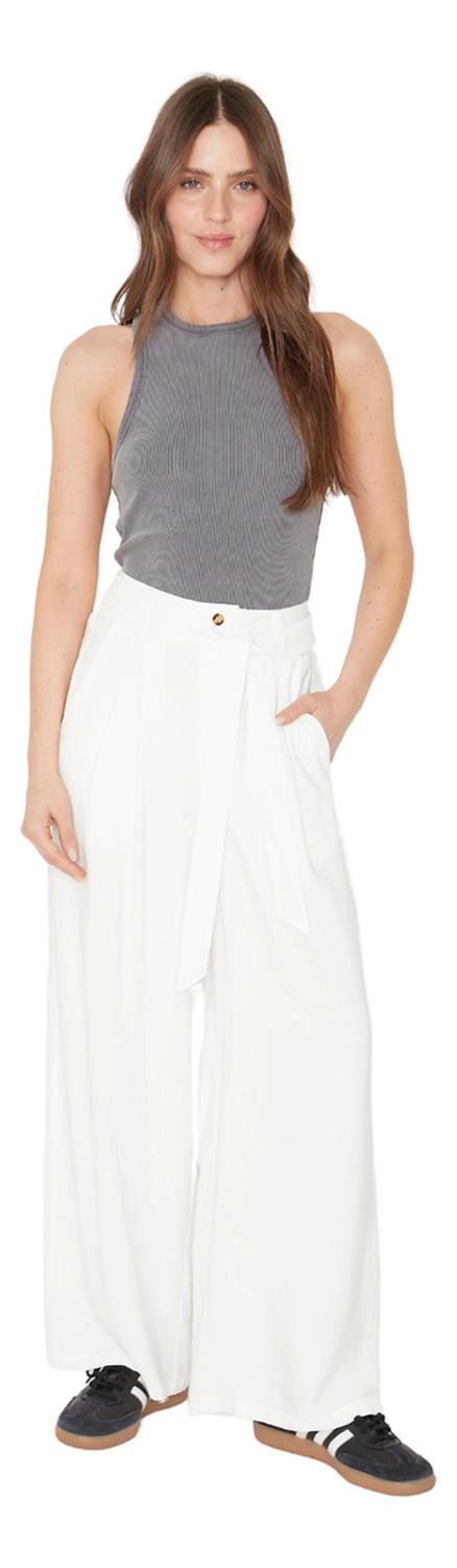 PANTALON LAURA II BLANCO JACINTA TIENDA - 2