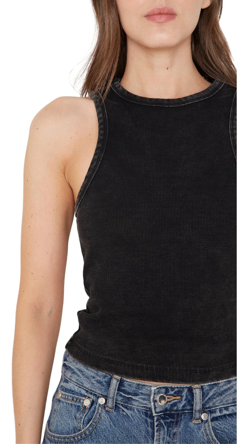 RIB TANK TOP NEGRO JACINTA TIENDA - 5
