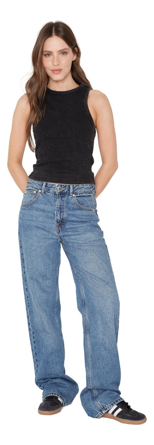 RIB TANK TOP NEGRO JACINTA TIENDA - 6