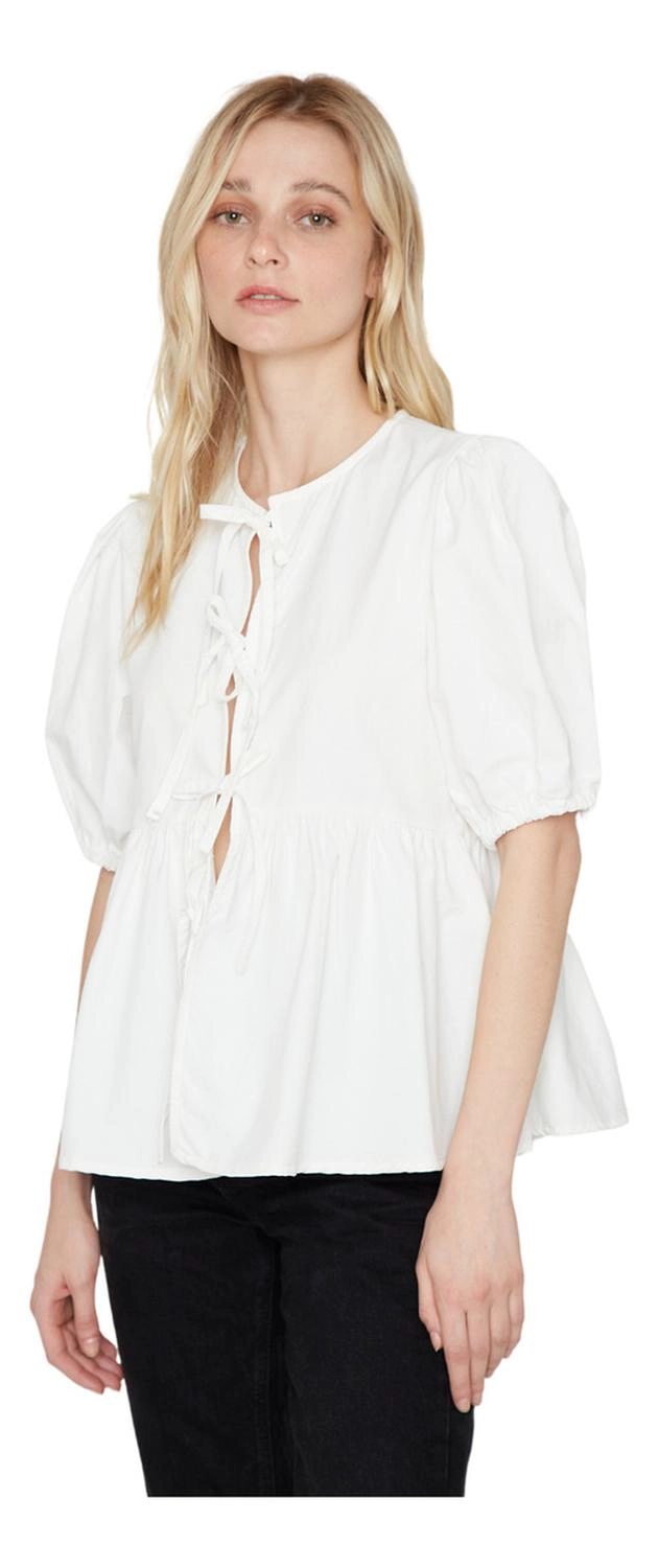 BLUSA LAZOS EN COLOR BLANCO JACINTA TIENDA - 2