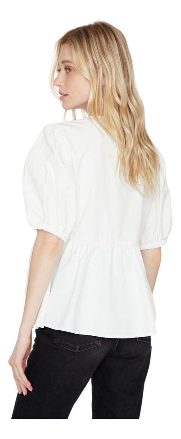 BLUSA LAZOS EN COLOR BLANCO JACINTA TIENDA - 3