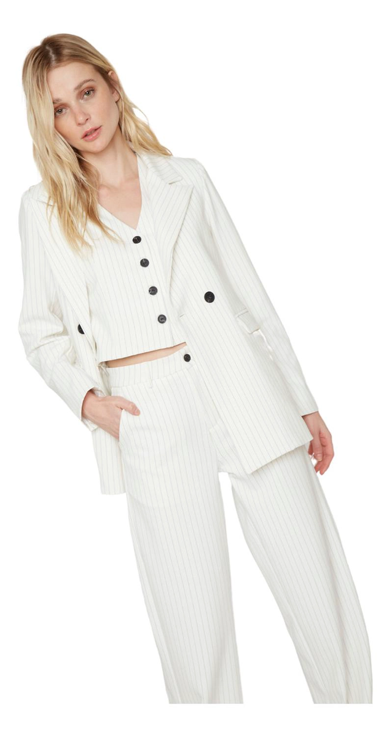 BLAZER OWEN RAYAS BLANCO JACINTA TIENDA - 6