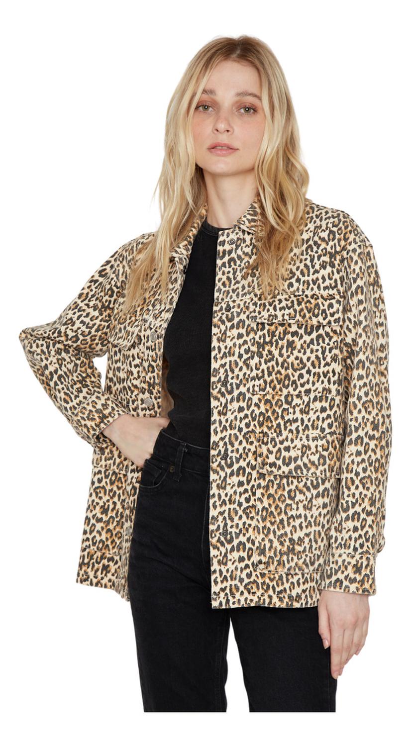 CHAQUETA ANIMAL PRINT DENIM JACINTA TIENDA - 1