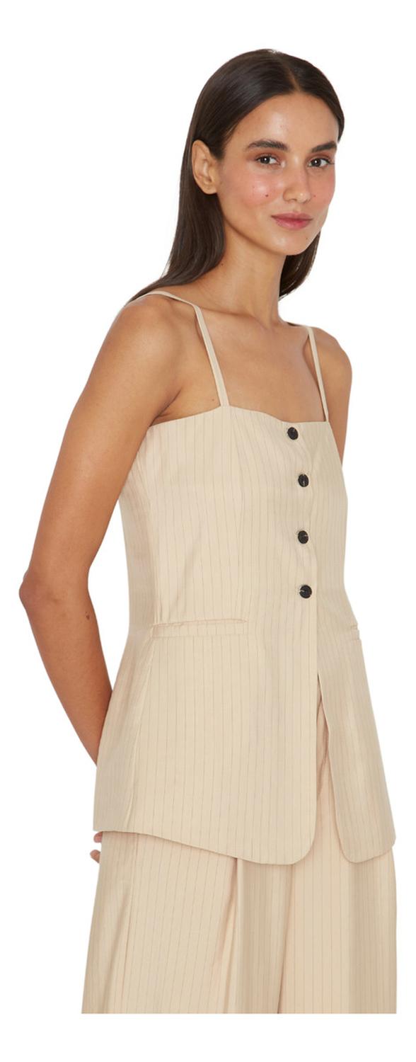 POLERA MUJER JACINTA TIENDA CRUDO OXFORD - 2