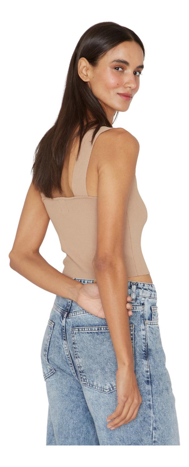 TOP MUJER JACINTA TIENDA CAMEL CLARA - 4