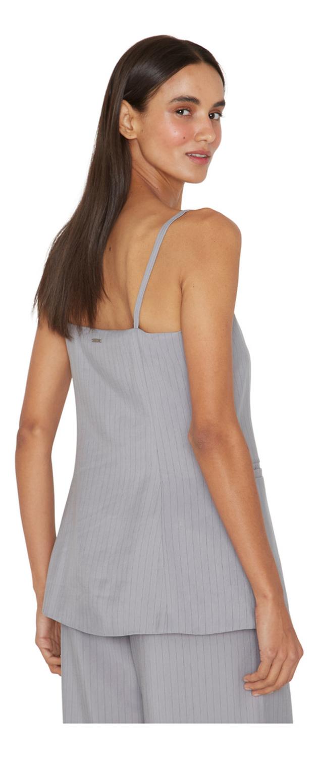 POLERA MUJER JACINTA TIENDA GRIS OXFORD - 3