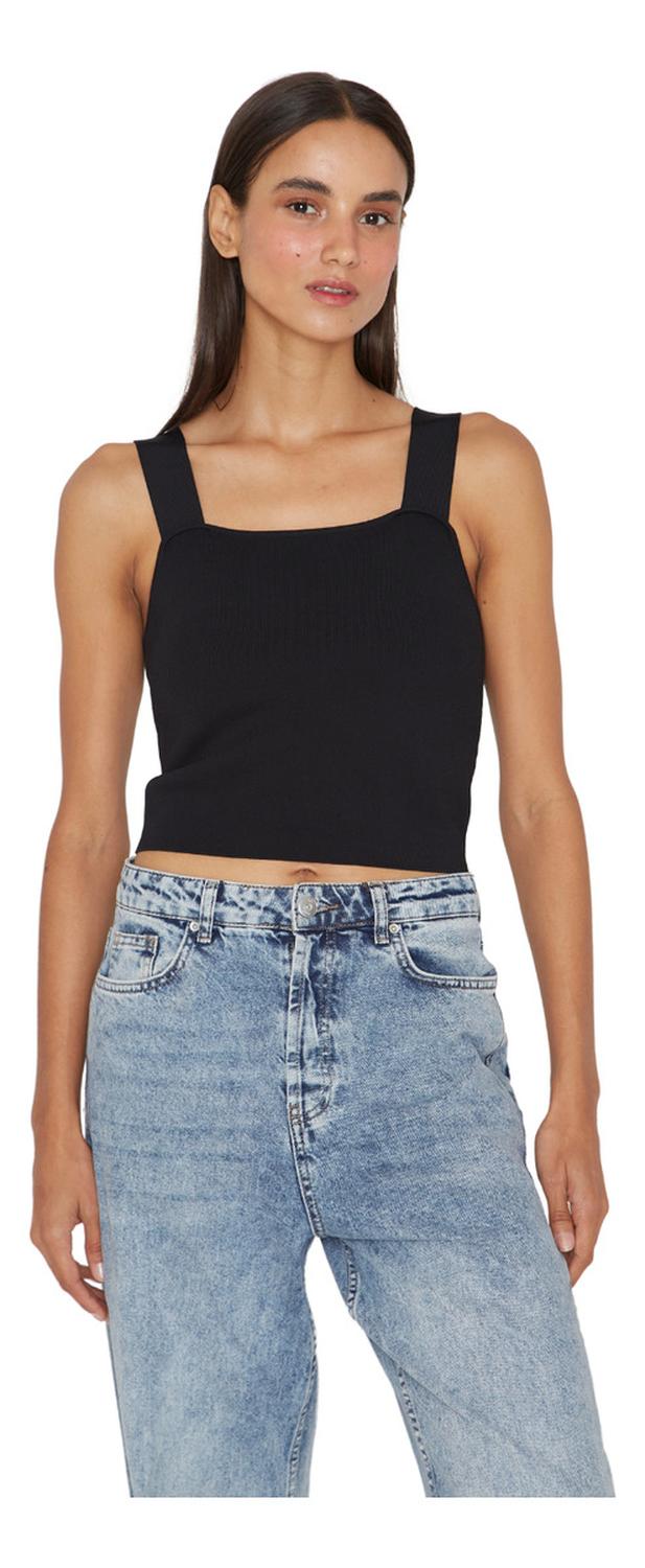 TOP MUJER JACINTA TIENDA NEGRO CLARA - 2