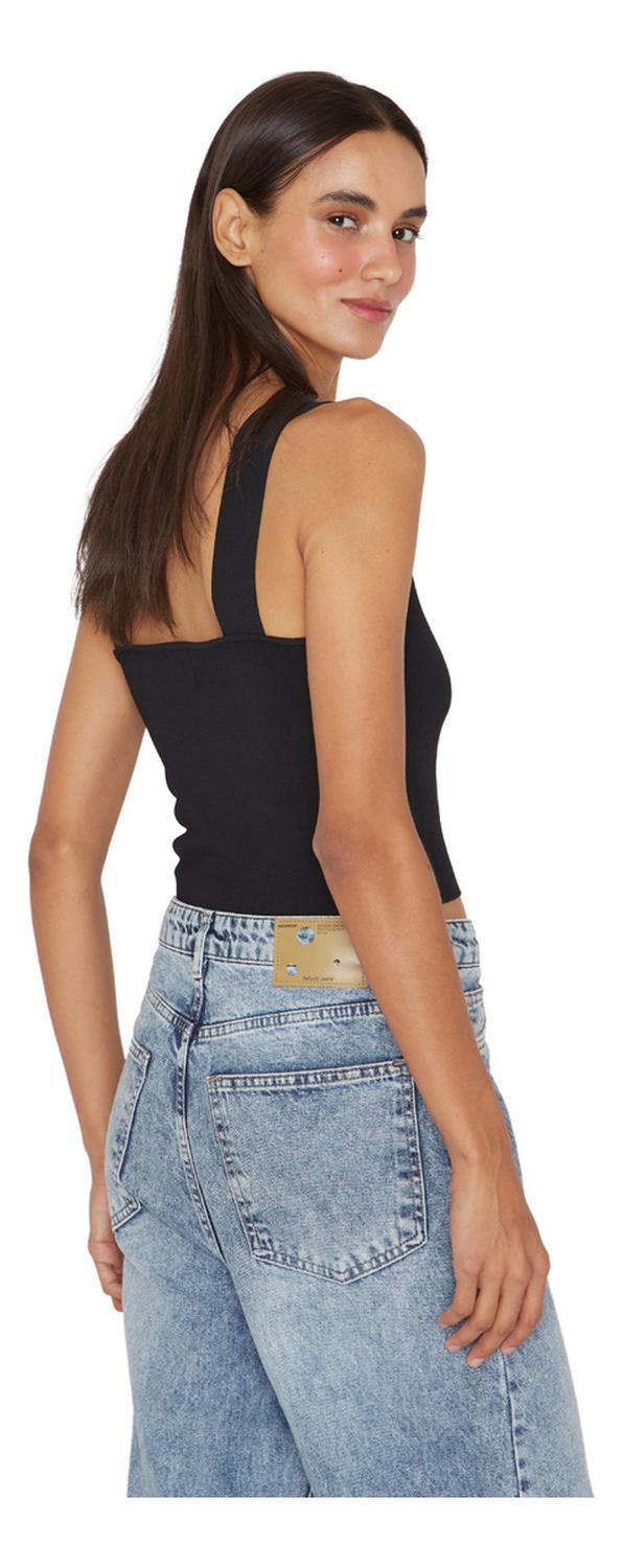 TOP MUJER JACINTA TIENDA NEGRO CLARA - 3