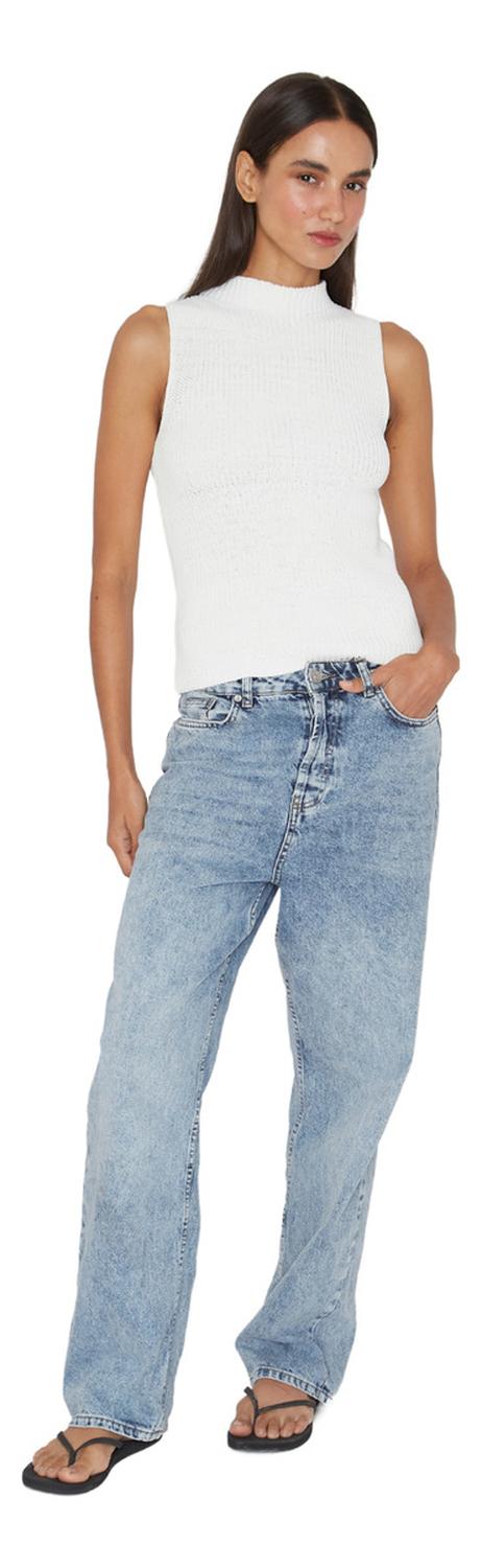 TOP ALGODÓN MUJER JACINTA TIENDA BLANCO CALA - 5
