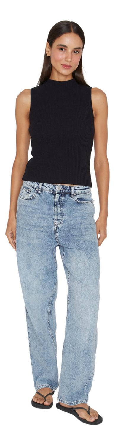 TOP ALGODÓN MUJER JACINTA TIENDA NEGRO CALA - 6