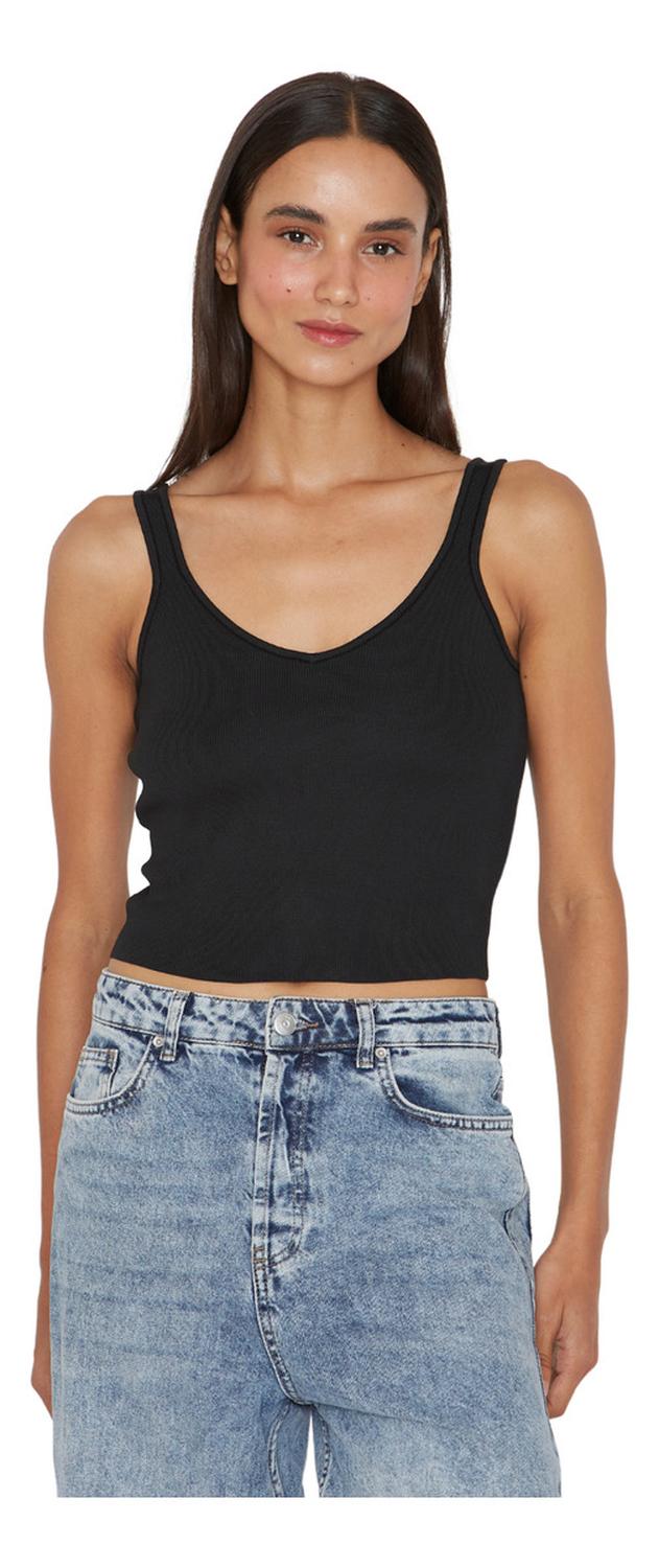 TOP MUJER JACINTA TIENDA NEGRO CELINE - 1