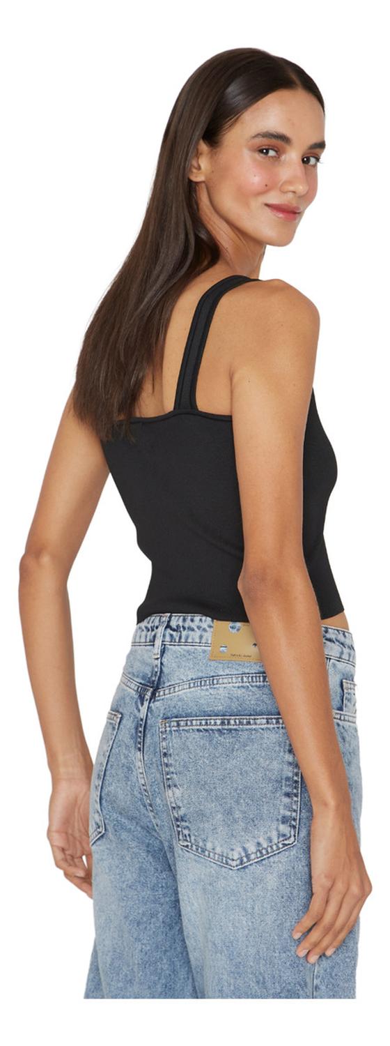 TOP MUJER JACINTA TIENDA NEGRO CELINE - 3
