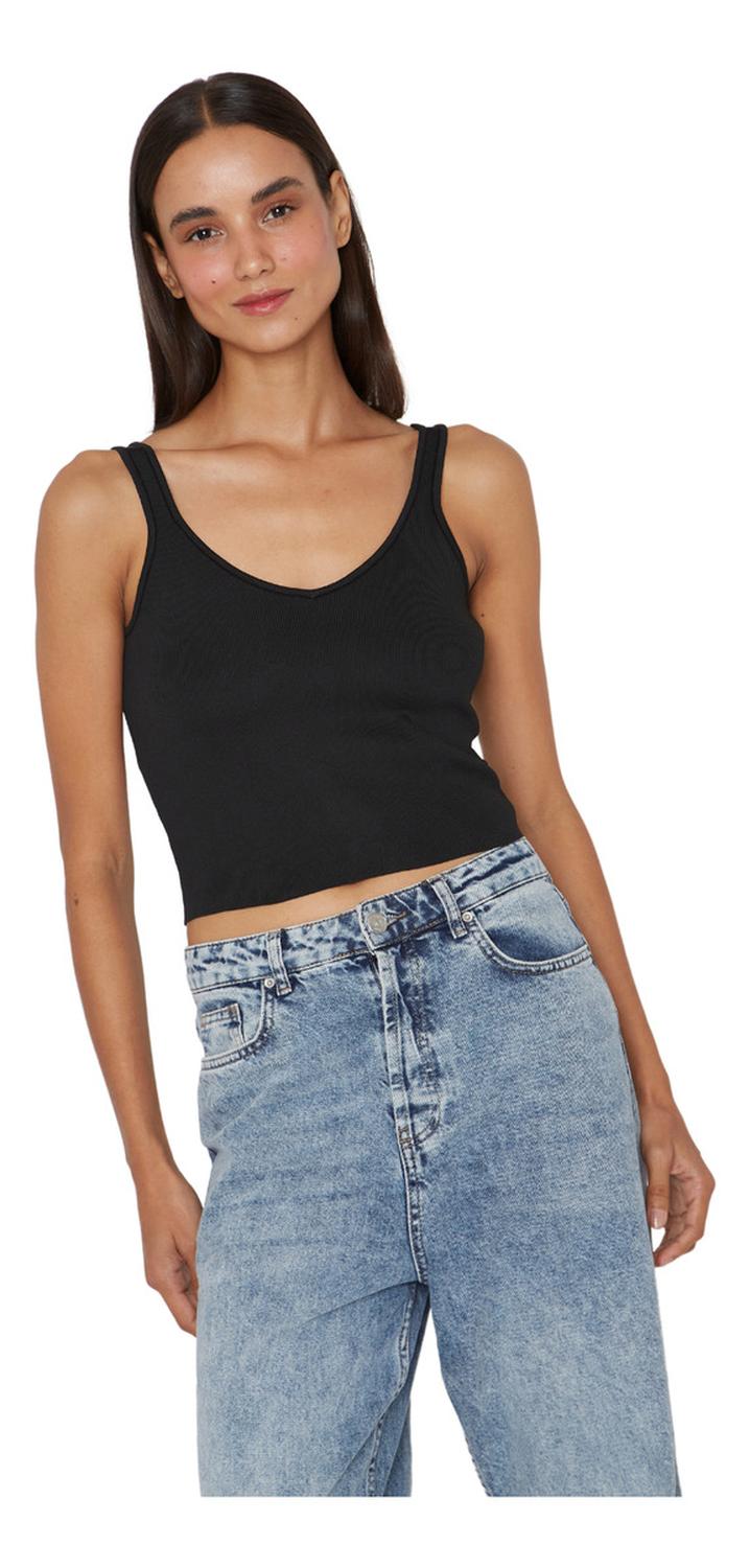 TOP MUJER JACINTA TIENDA NEGRO CELINE - 4