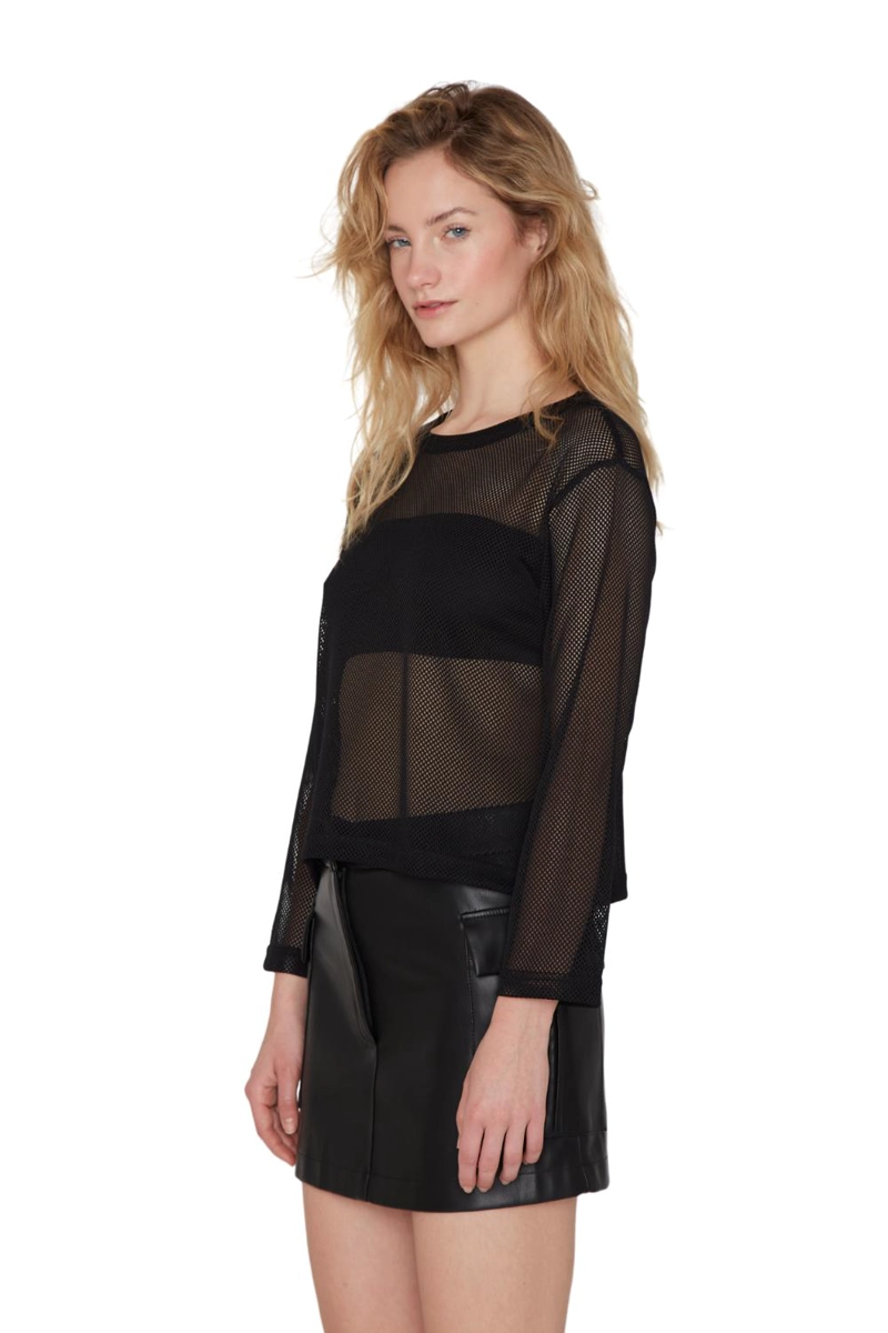 POLERA RED EN COLOR NEGRO JACINTA TIENDA - 5
