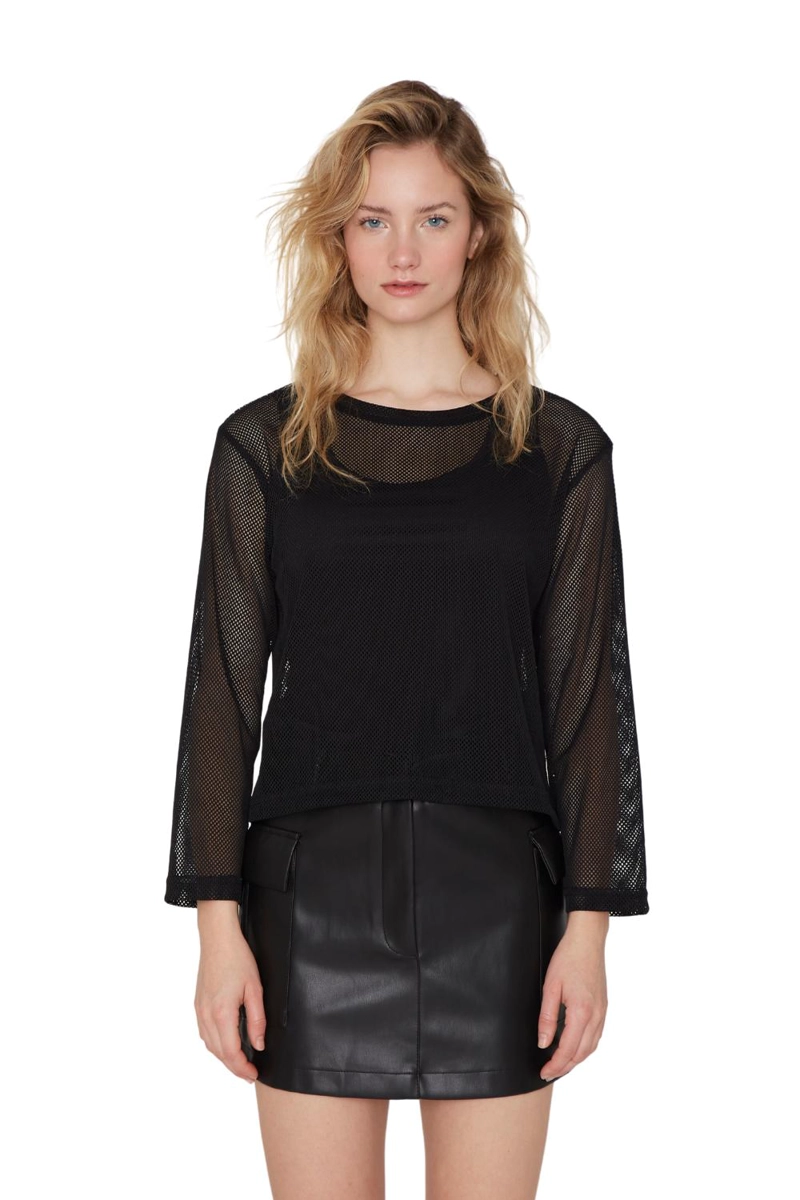 POLERA RED EN COLOR NEGRO JACINTA TIENDA - 6