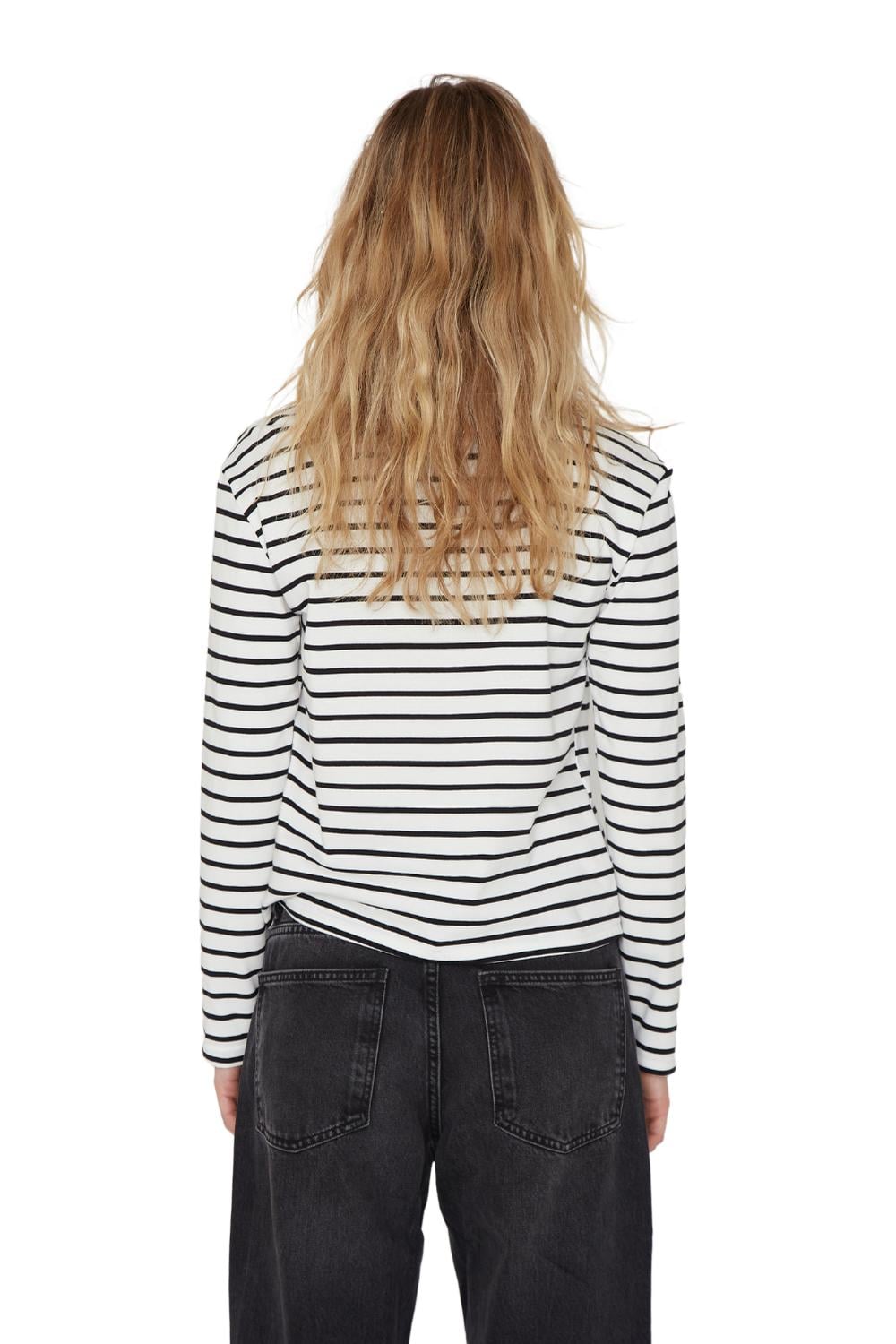 POLERA ALASKA RAYAS BLANCA JACINTA TIENDA - 5