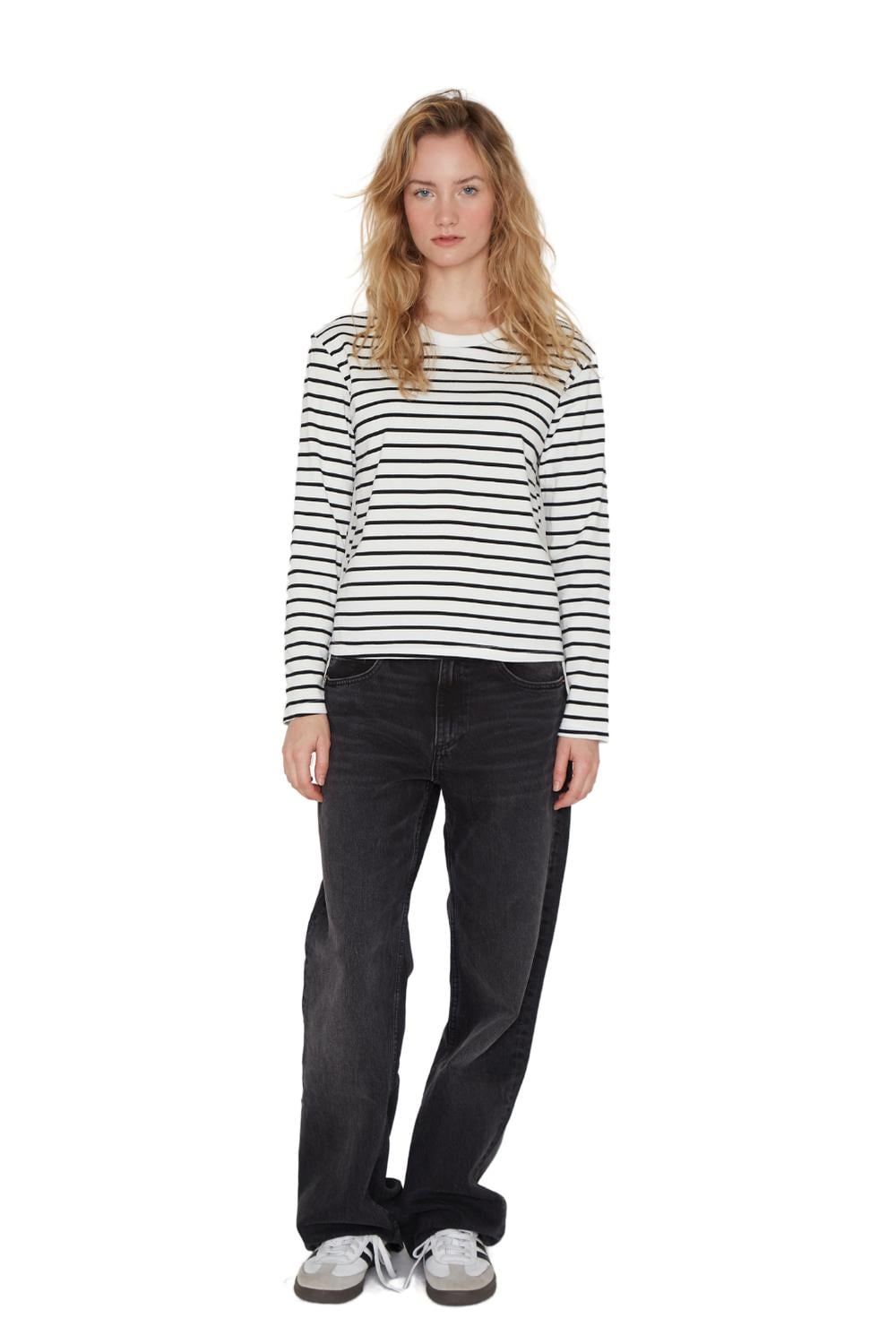 POLERA ALASKA RAYAS BLANCA JACINTA TIENDA - 6