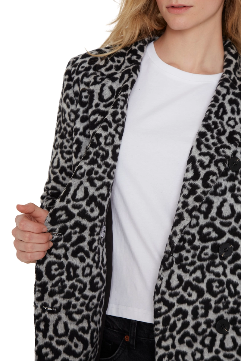 ABRIGO GRACIA ANIMAL PRINT NEGRO JACINTA TIENDA - 7