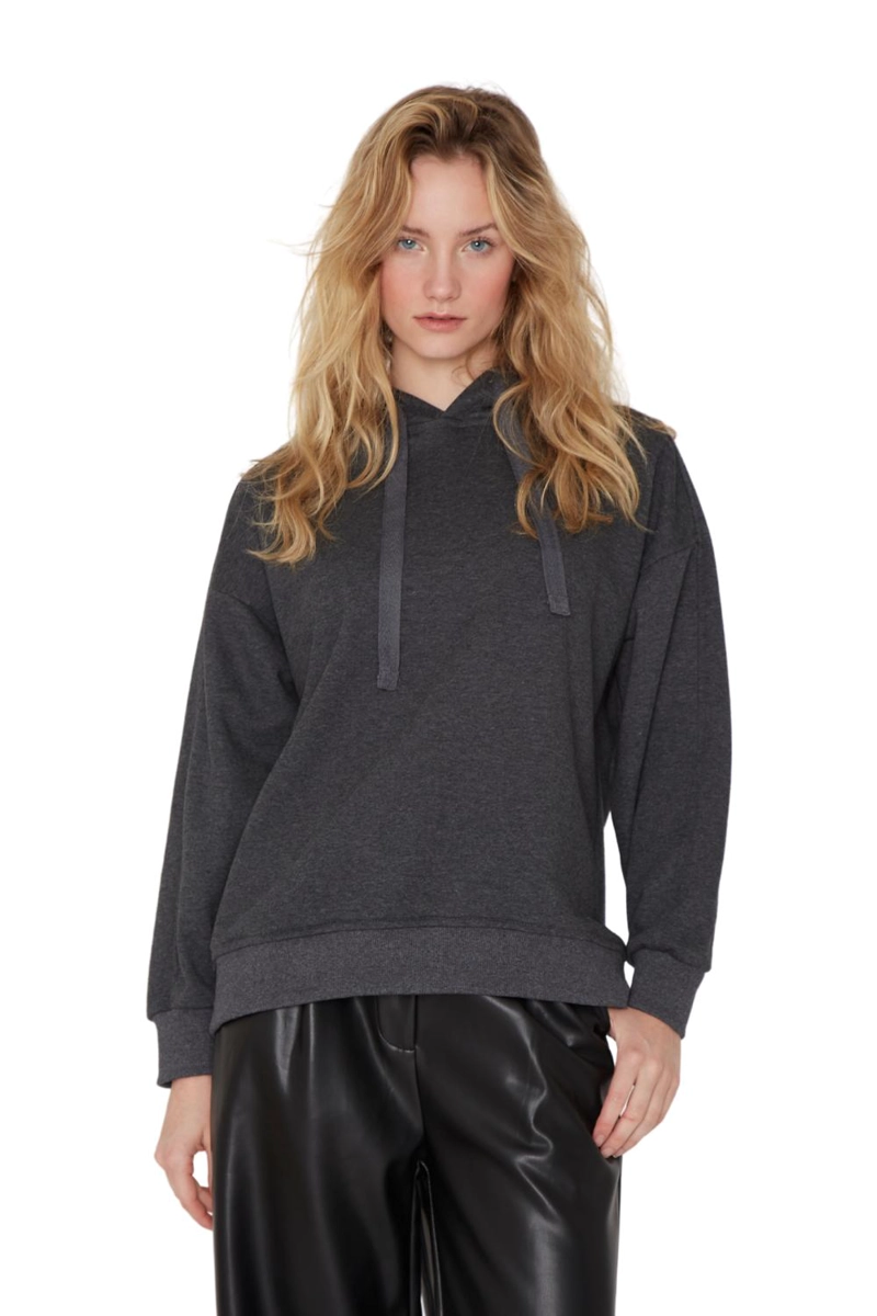 POLERON COTTON GRIS JACINTA TIENDA - 1