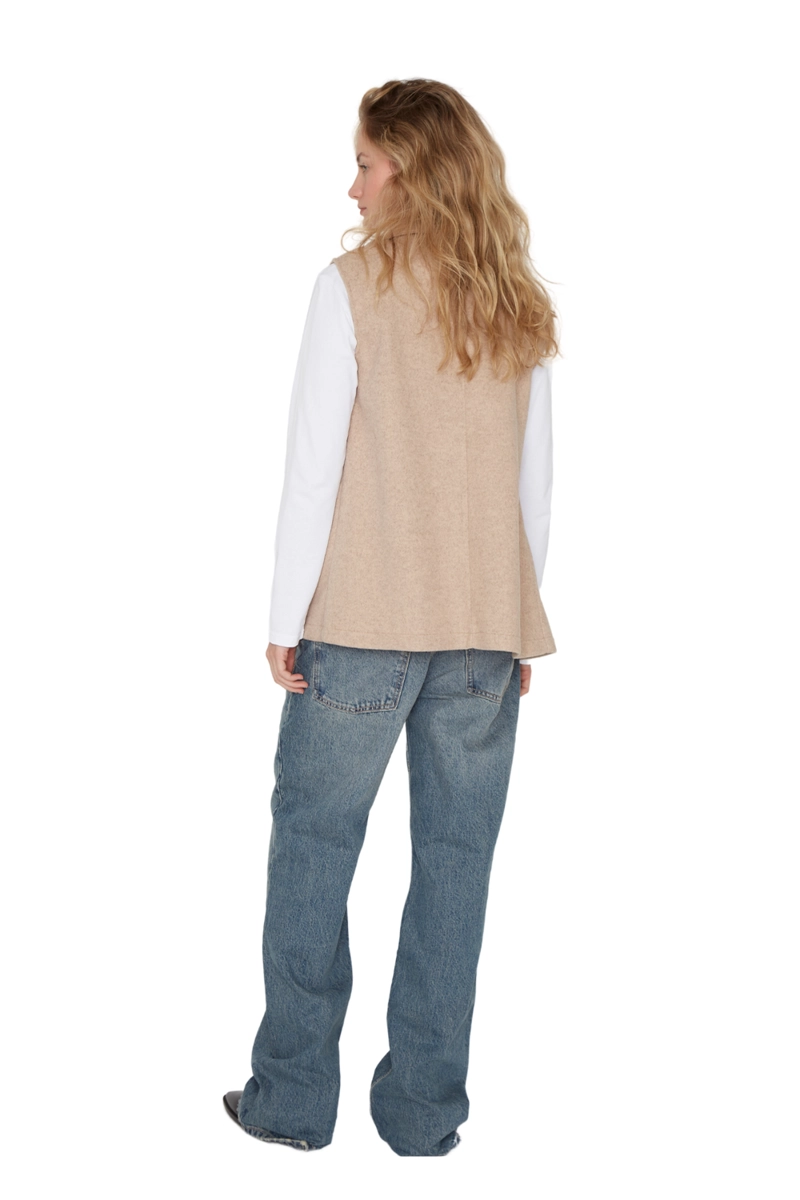 CHAQUETA ROYAL SIN MANGAS CAMEL JACINTA TIENDA - 5