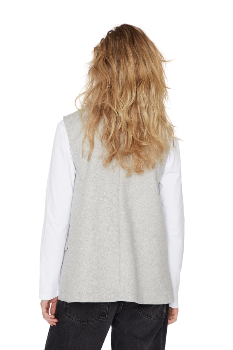 CHAQUETA ROYAL SIN MANGAS GRIS JACINTA TIENDA - 6