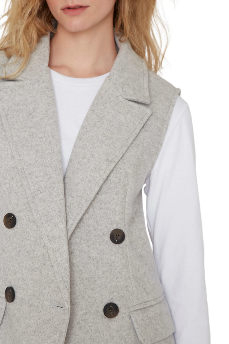 CHAQUETA ROYAL SIN MANGAS GRIS JACINTA TIENDA - 7
