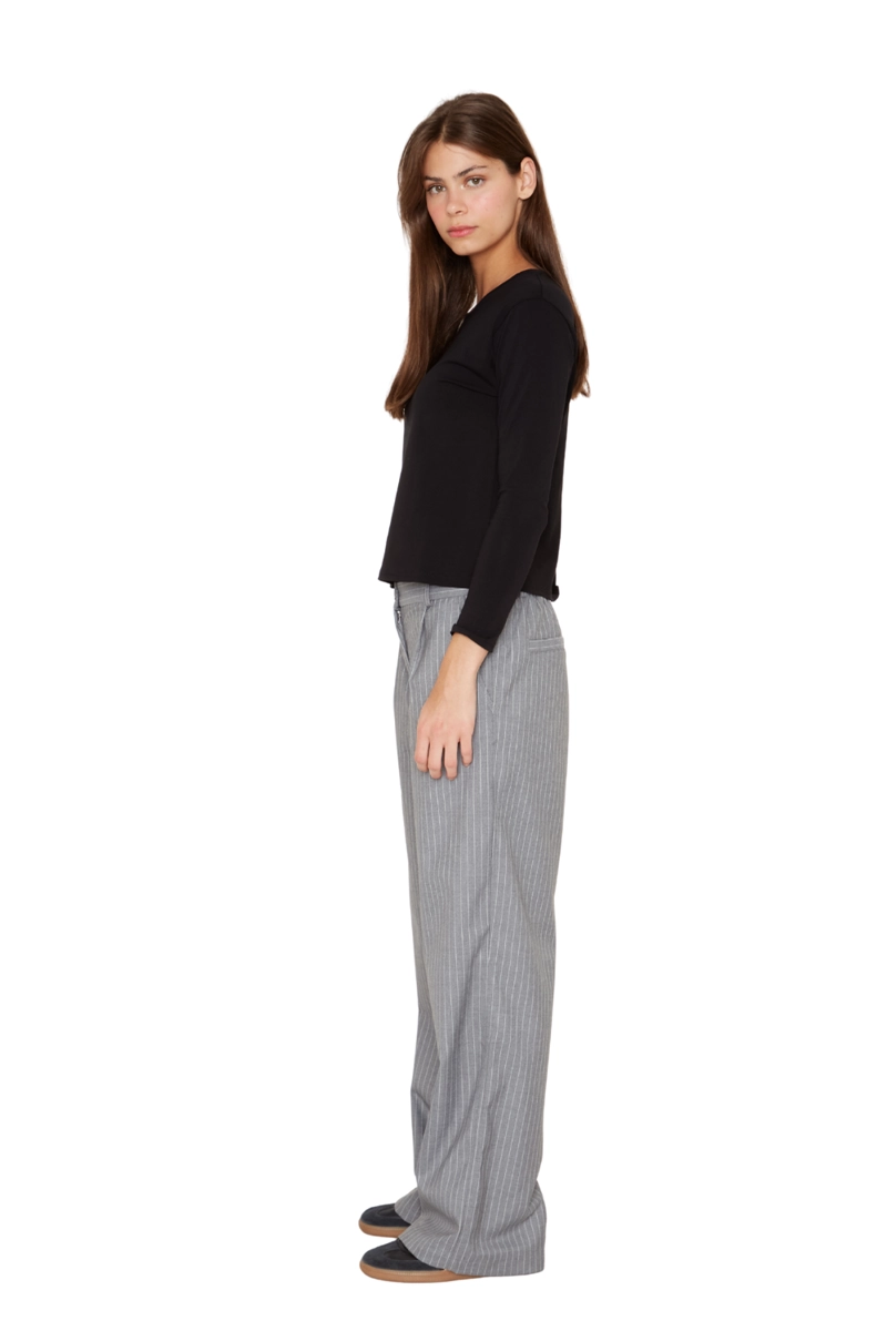 PANTALON PORTER LINEAS GRIS JACINTA TIENDA - 3