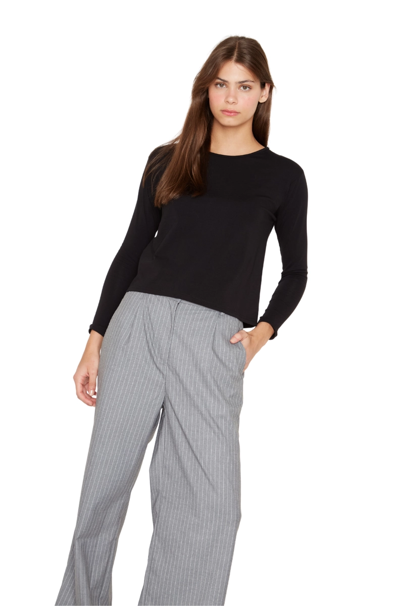 PANTALON PORTER LINEAS GRIS JACINTA TIENDA - 5
