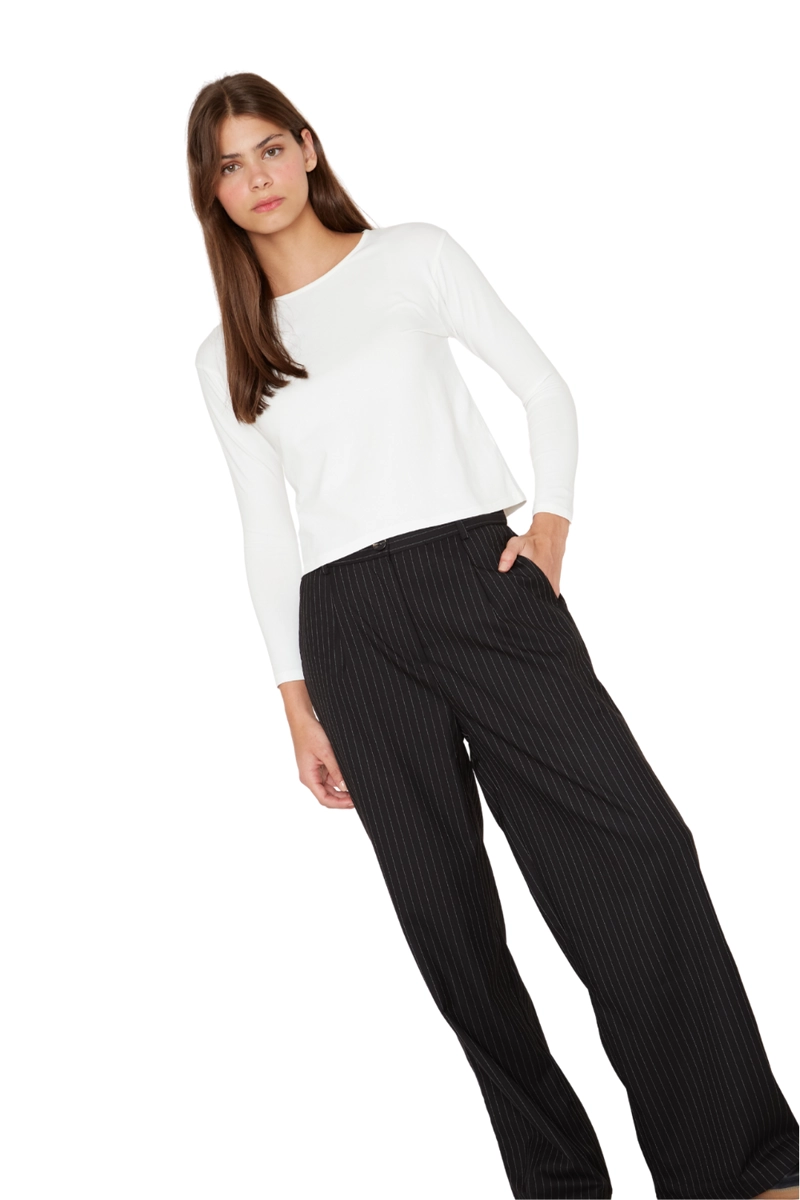 PANTALON PORTER LINEAS NEGRO JACINTA TIENDA - 3