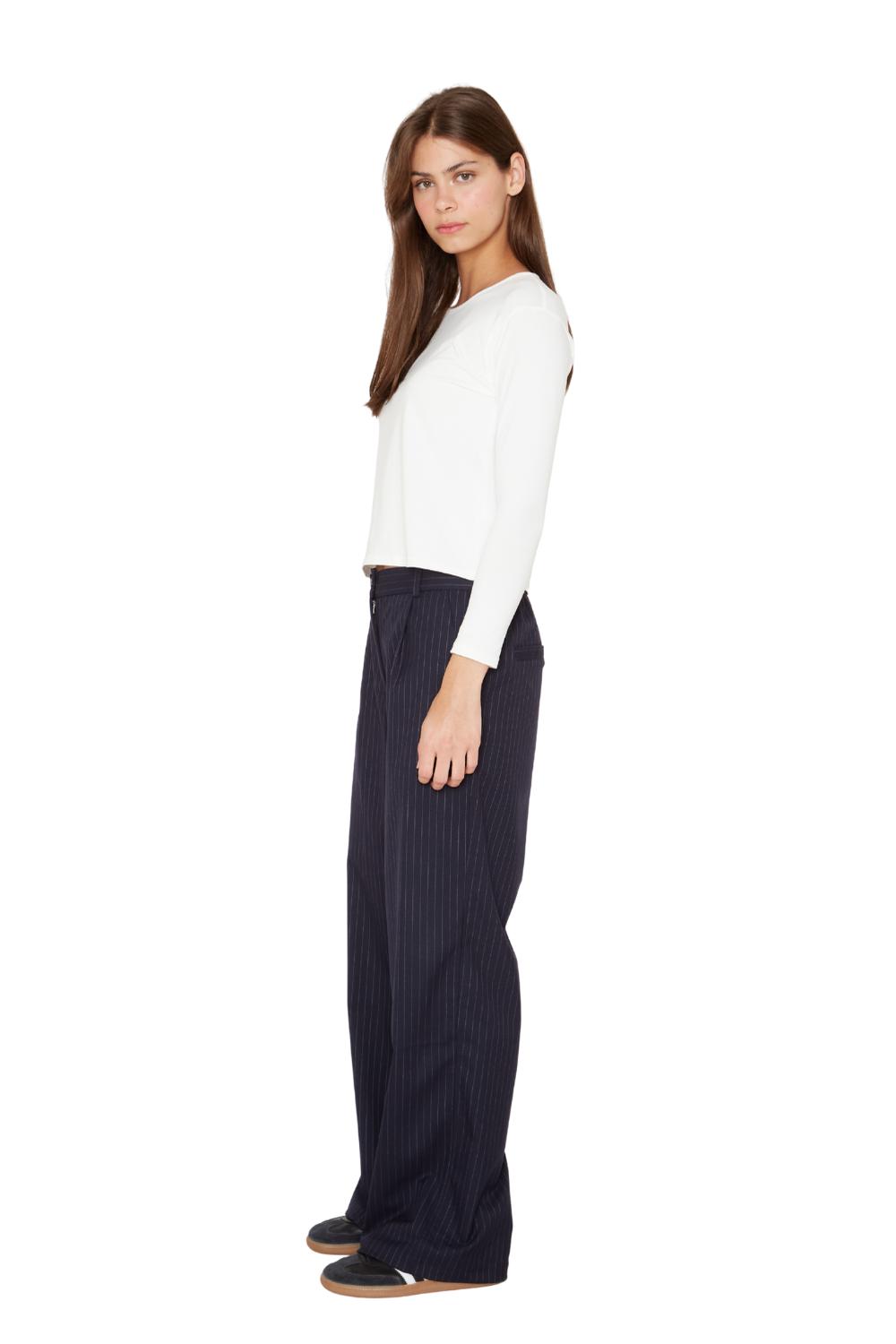 PANTALON PORTER LINEAS AZUL JACINTA TIENDA - 2