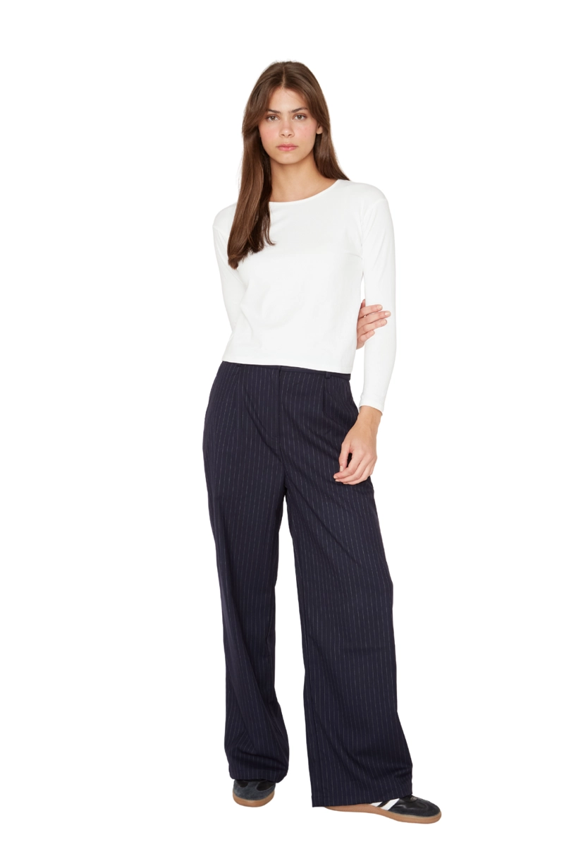 PANTALON PORTER LINEAS AZUL JACINTA TIENDA - 3