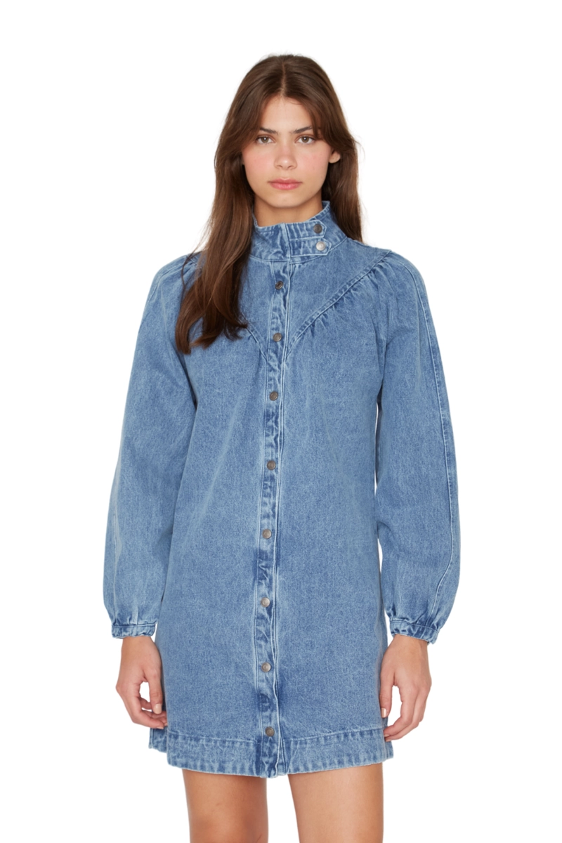 VESTIDO DENIM PORTER AZUL JACINTA TIENDA - 1