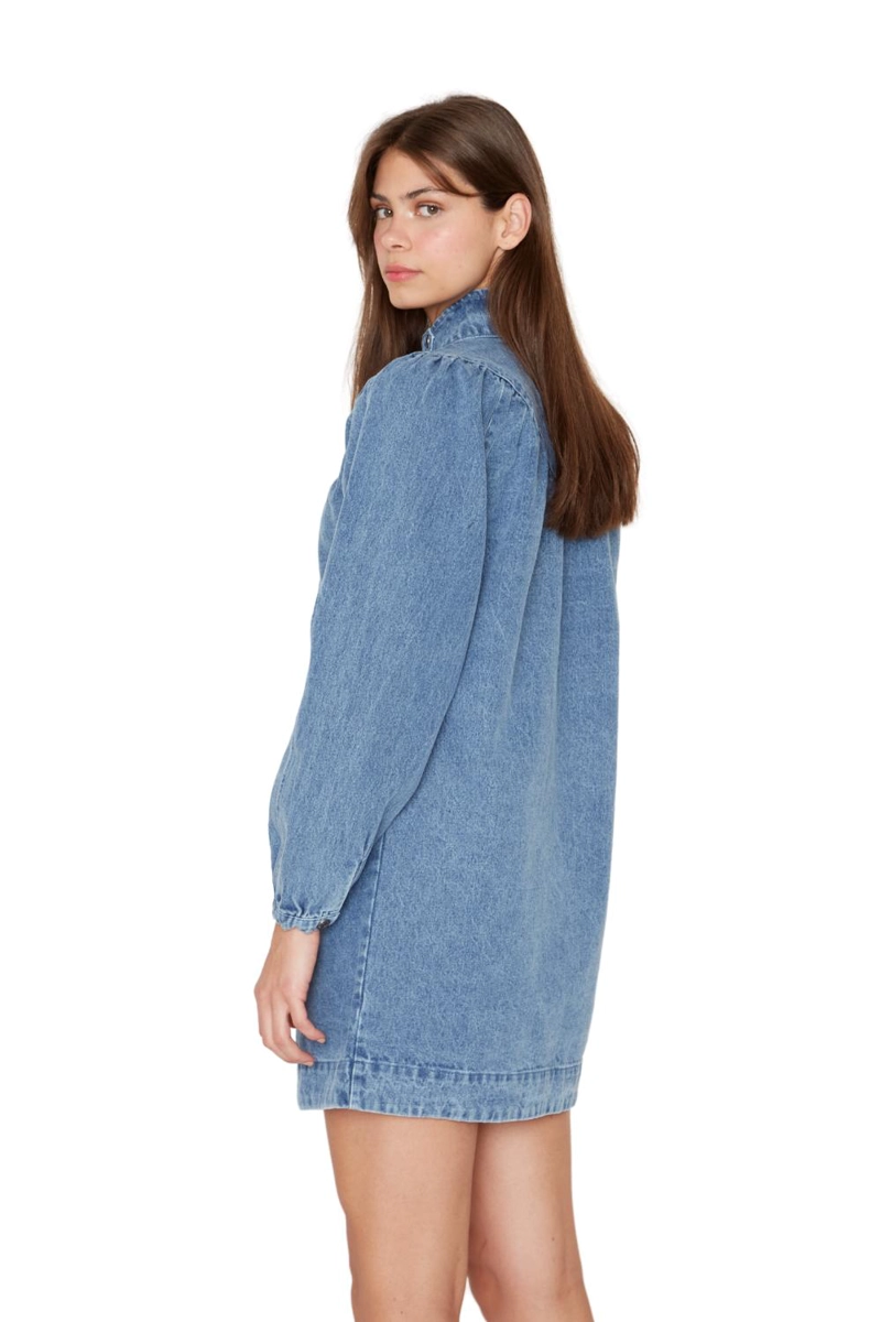 VESTIDO DENIM PORTER AZUL JACINTA TIENDA - 5
