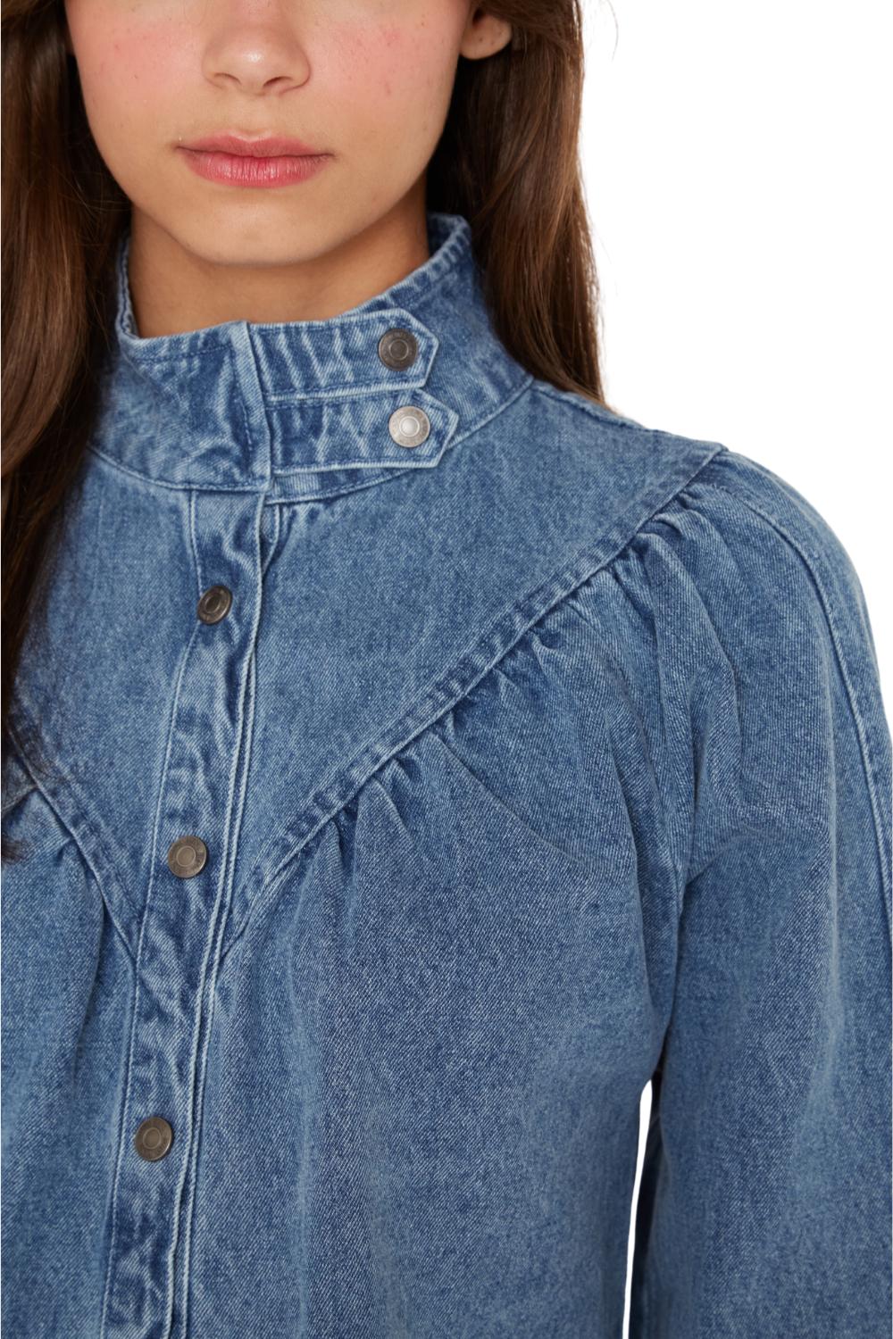 VESTIDO DENIM PORTER AZUL JACINTA TIENDA - 6